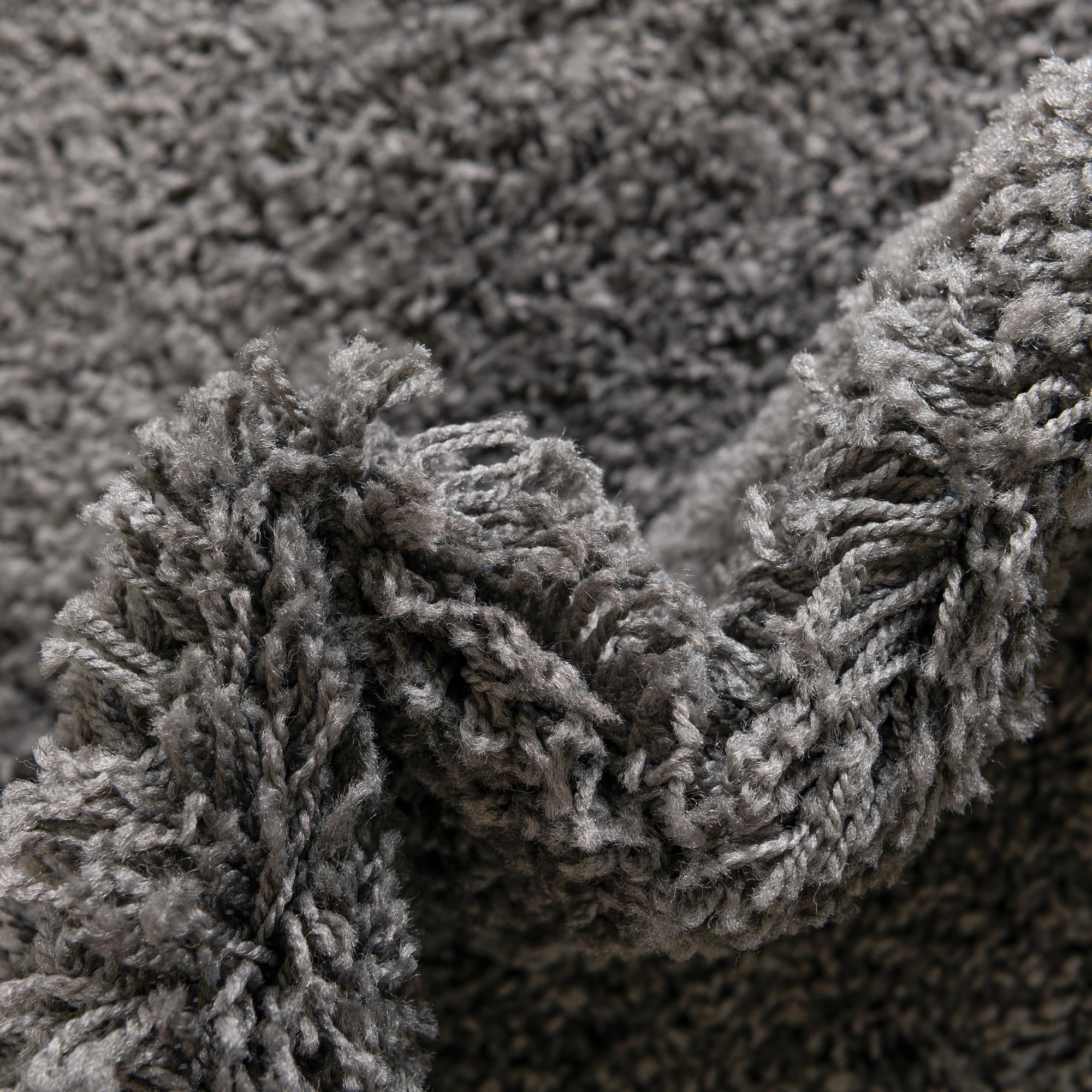 Cozy Comfort Shag Collection Area Rug - Hearthside (Dark Gray)