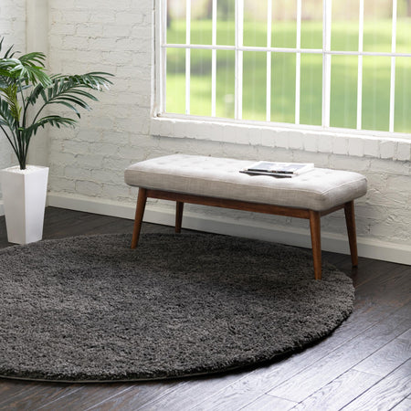 Cozy Comfort Shag Collection Area Rug - Hearthside (Dark Gray)