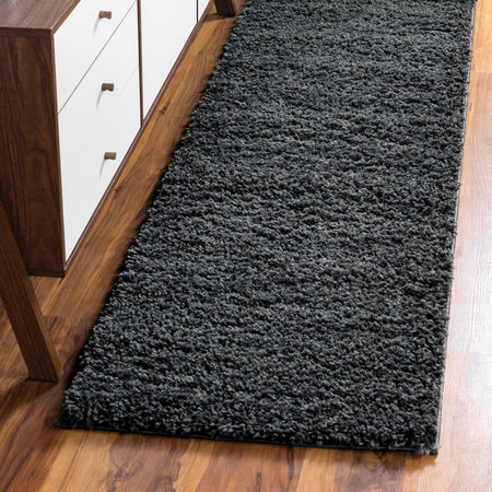 Cozy Comfort Shag Collection Area Rug - Hearthside (Dark Gray)