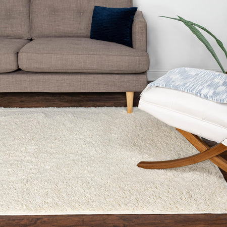 Cozy Comfort Shag Collection Area Rug - Hearthside (Ivory)