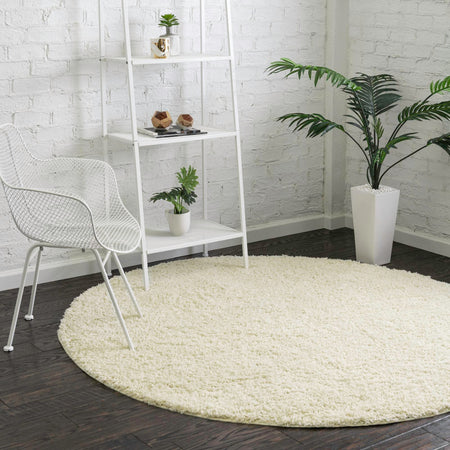 Cozy Comfort Shag Collection Area Rug - Hearthside (Ivory)