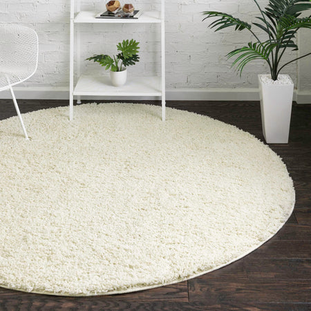 Cozy Comfort Shag Collection Area Rug - Hearthside (Ivory)