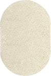 Cozy Comfort Shag Collection Area Rug - Hearthside (Ivory) Oval Ivory  lifestyle 4