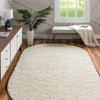 Cozy Comfort Shag Collection Area Rug - Hearthside (Ivory) Oval Ivory  lifestyle 15