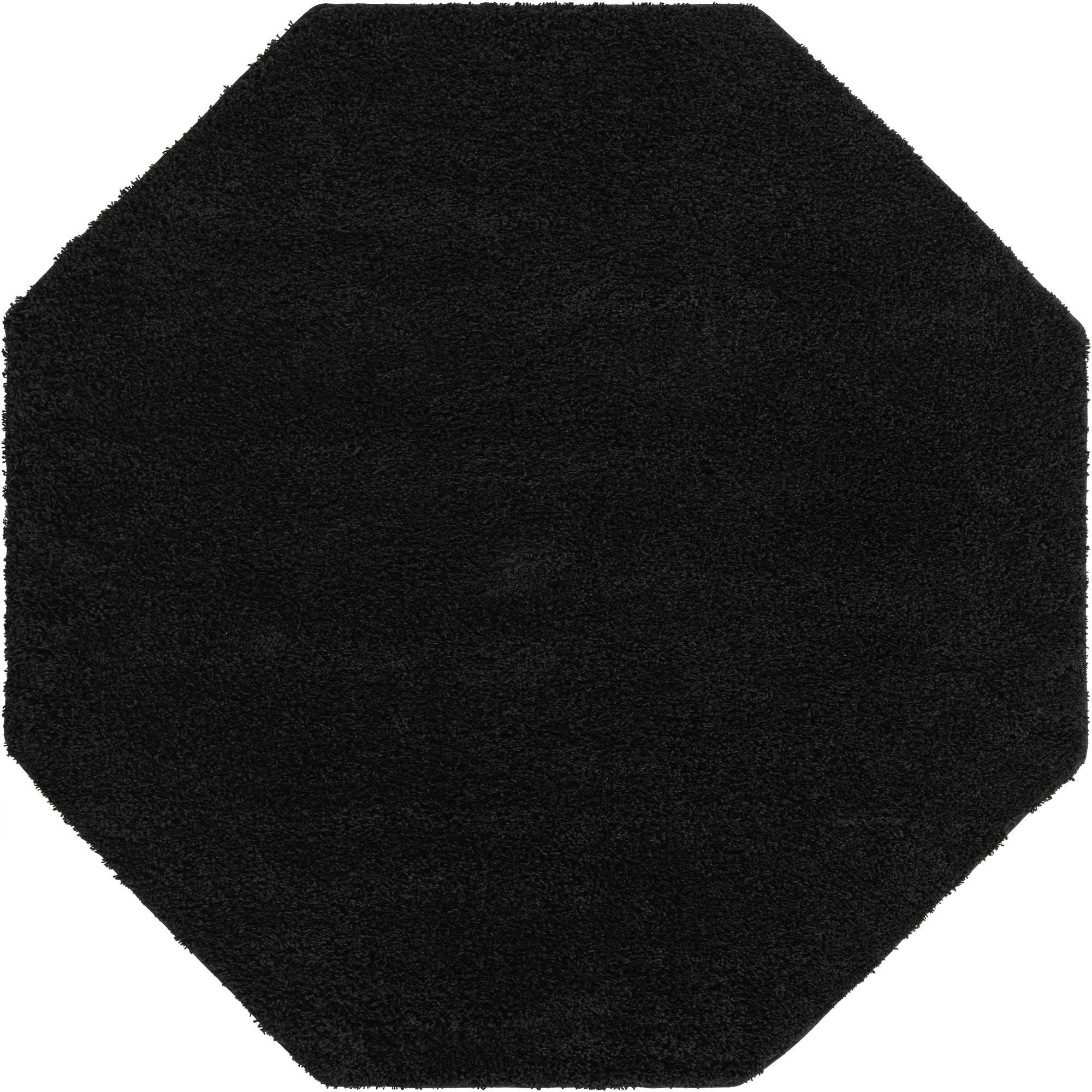 Cozy Comfort Shag Collection Area Rug - Hearthside (Black)