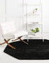 Cozy Comfort Shag Collection Area Rug - Hearthside (Black)