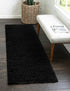 Cozy Comfort Shag Collection Area Rug - Hearthside (Black)