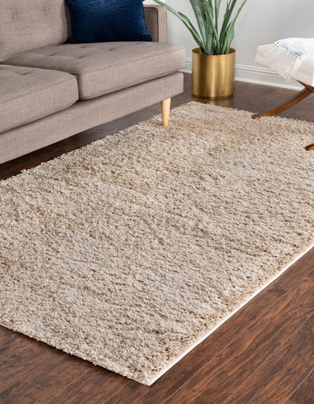 Cozy Comfort Shag Collection Area Rug - Hearthside (Taupe)