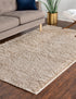 Cozy Comfort Shag Collection Area Rug - Hearthside (Taupe)