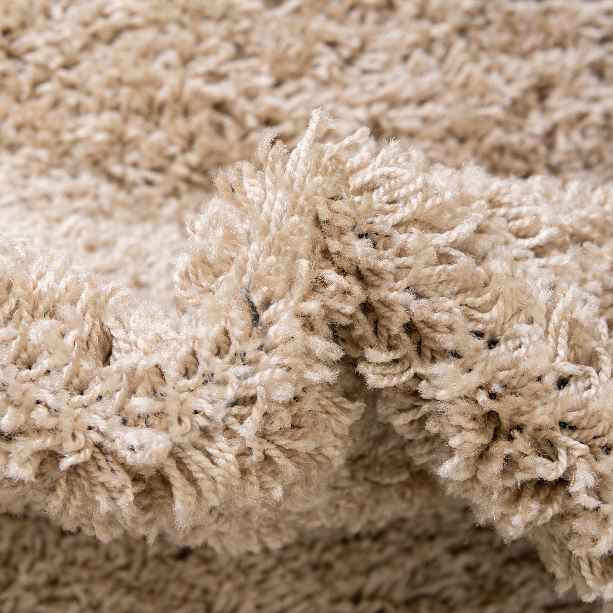 Cozy Comfort Shag Collection Area Rug - Hearthside (Taupe)