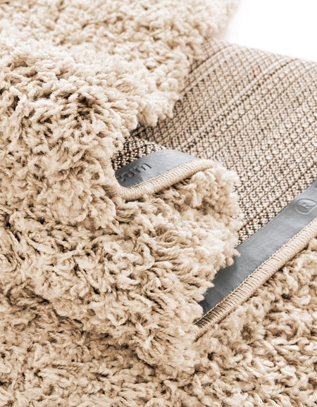 Cozy Comfort Shag Collection Area Rug - Hearthside (Taupe)