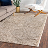 Cozy Comfort Shag Collection Area Rug - Hearthside (Taupe) Rectangle Taupe  lifestyle 8