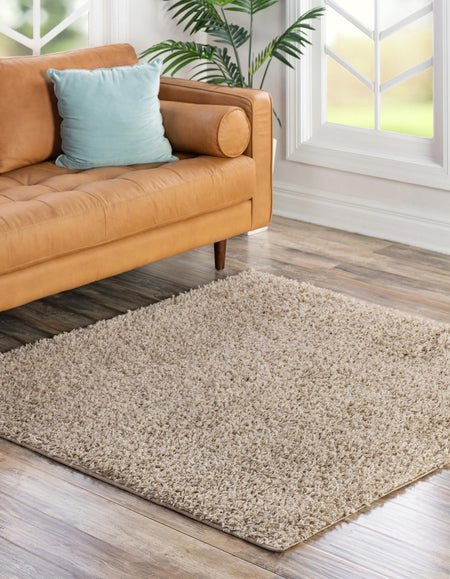 Cozy Comfort Shag Collection Area Rug - Hearthside (Taupe)