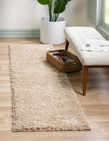 Cozy Comfort Shag Collection Area Rug - Hearthside (Taupe)