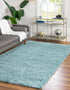 Cozy Comfort Shag Collection Area Rug - Hearthside (Turquoise)