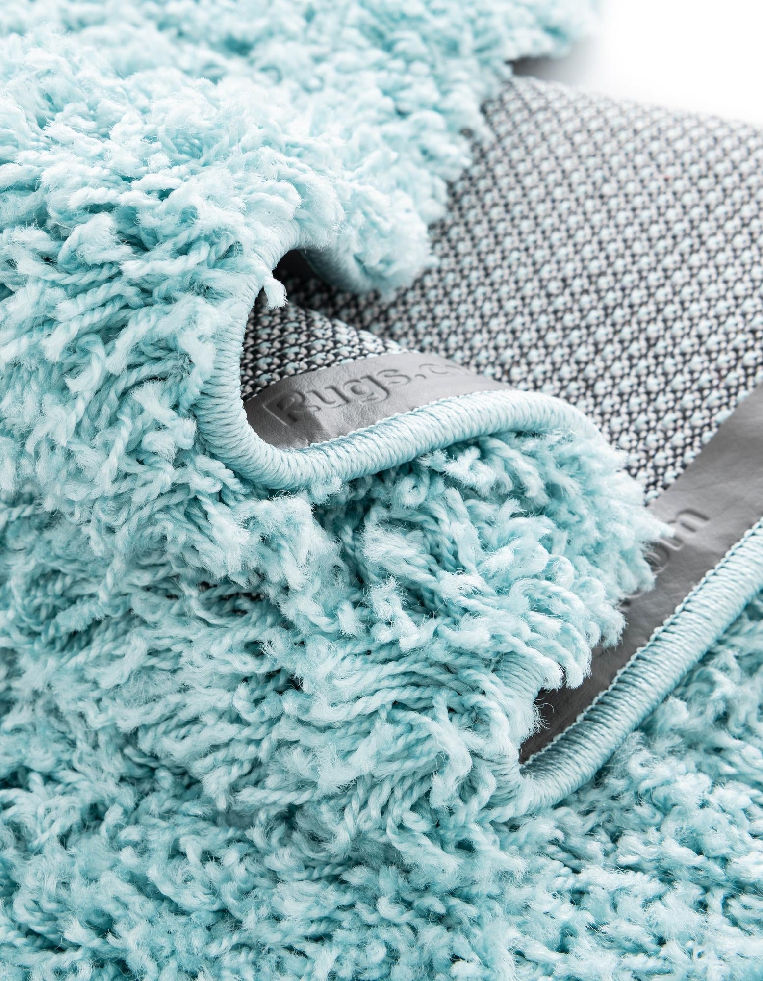 Cozy Comfort Shag Collection Area Rug - Hearthside (Turquoise)