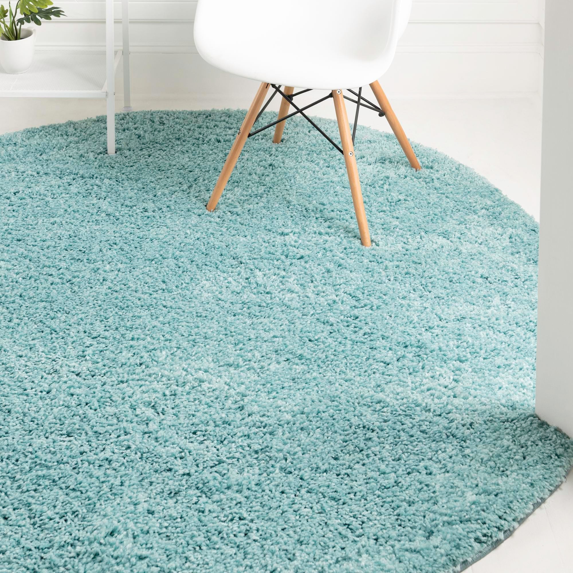 Cozy Comfort Shag Collection Area Rug - Hearthside (Turquoise)