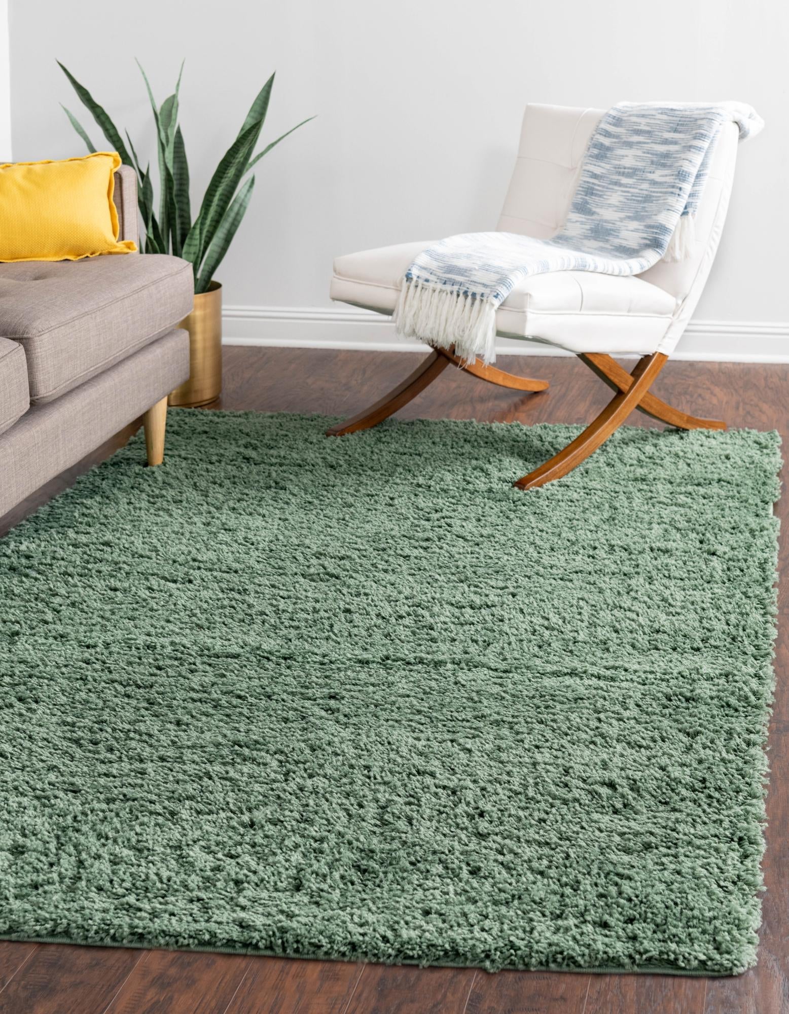 Cozy Comfort Shag Collection Area Rug - Hearthside (Green)