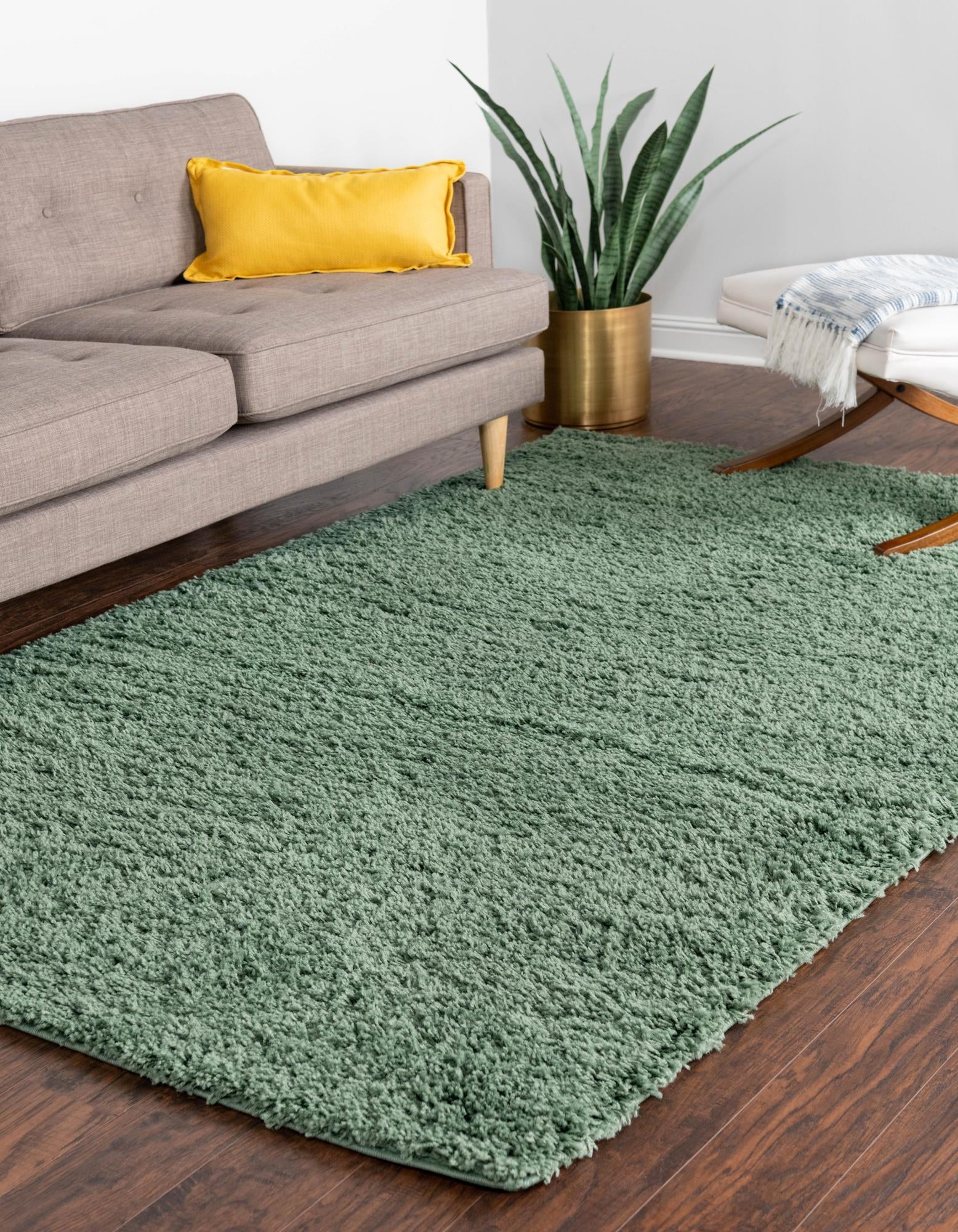 Cozy Comfort Shag Collection Area Rug - Hearthside (Green)