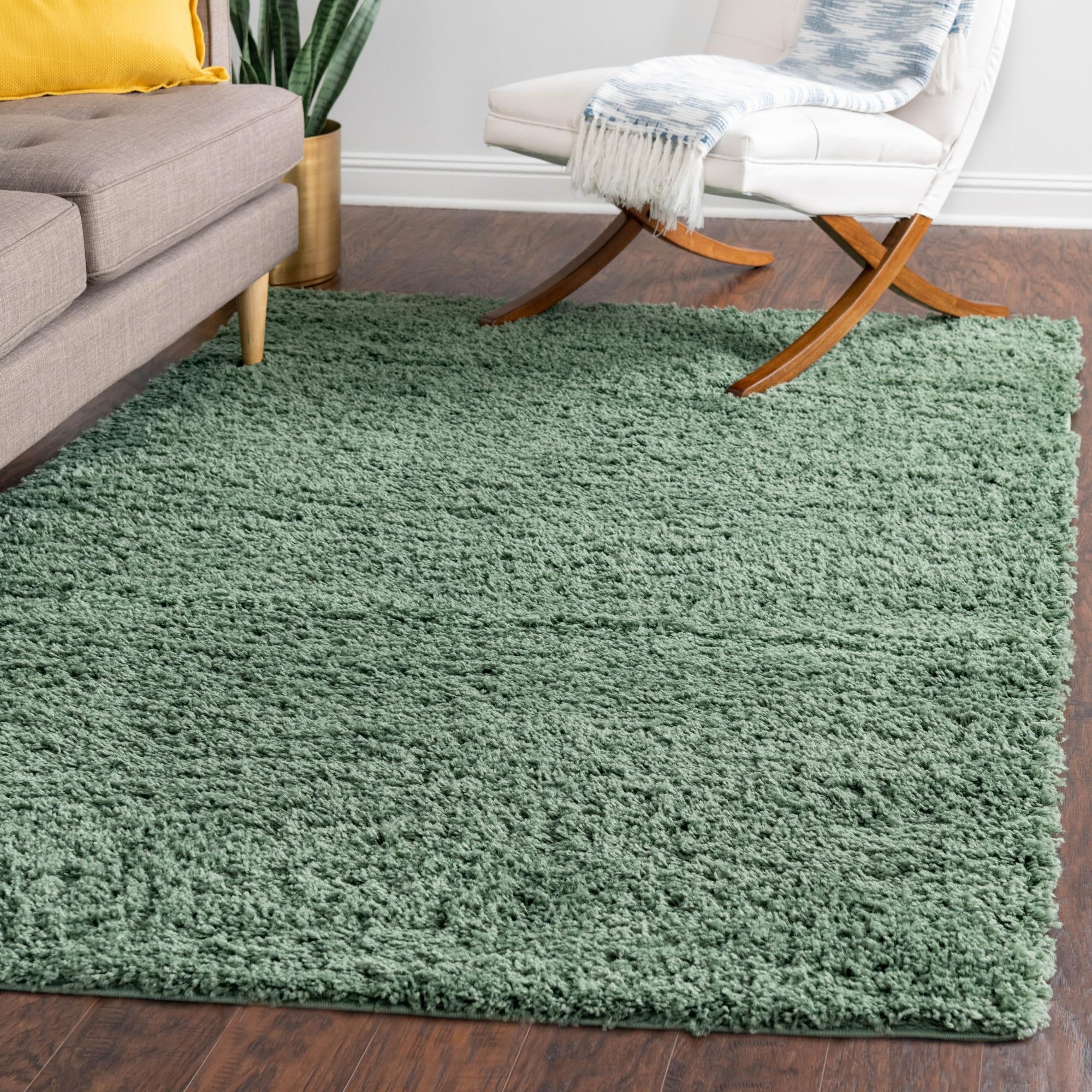 Cozy Comfort Shag Collection Area Rug - Hearthside (Green)