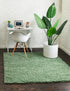 Cozy Comfort Shag Collection Area Rug - Hearthside (Green)