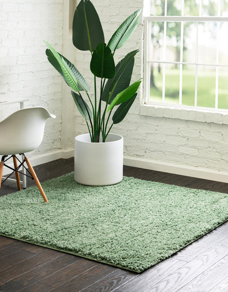 Cozy Comfort Shag Collection Area Rug - Hearthside (Green)