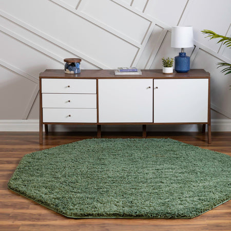 Cozy Comfort Shag Collection Area Rug - Hearthside (Green)