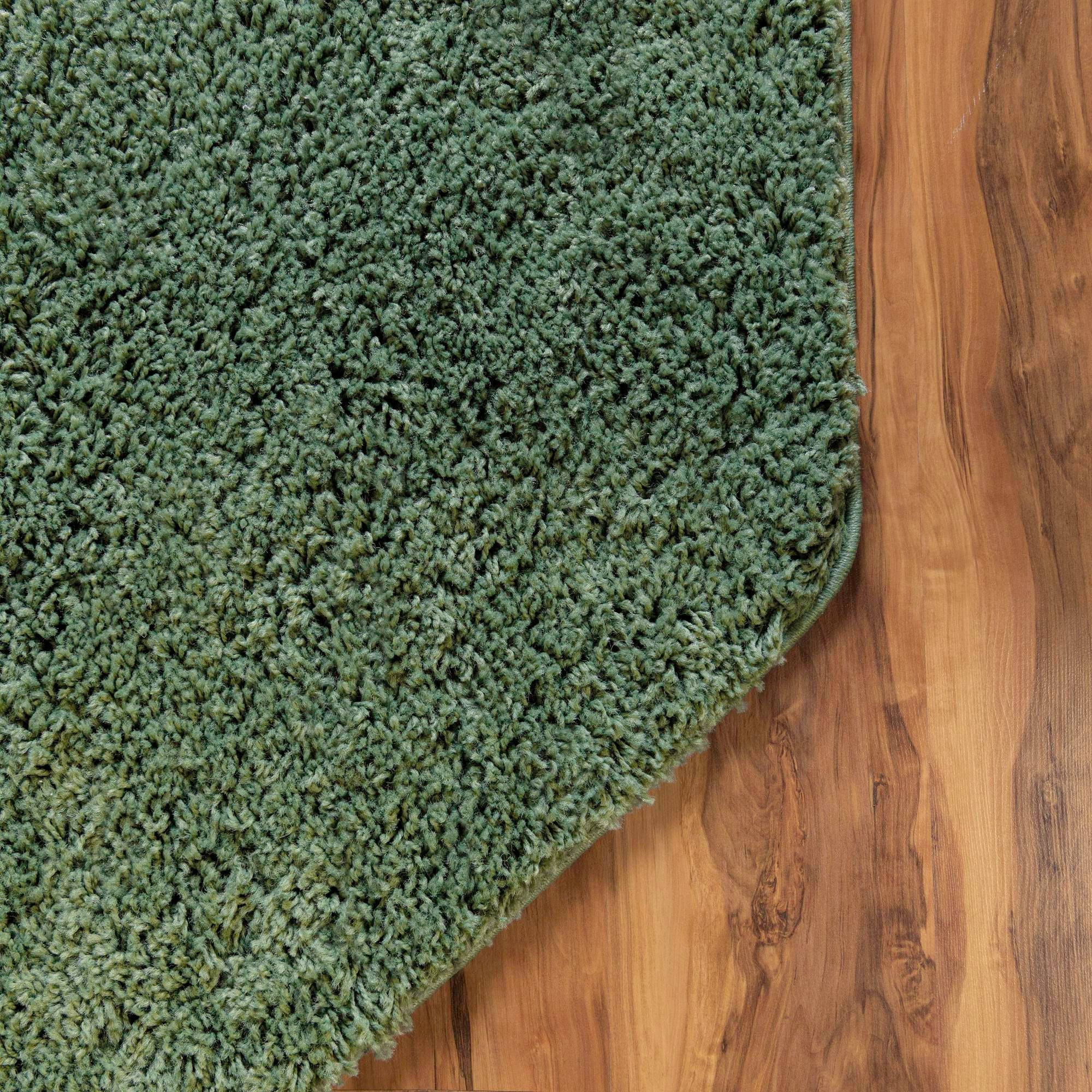 Cozy Comfort Shag Collection Area Rug - Hearthside (Green)