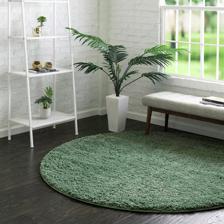 Cozy Comfort Shag Collection Area Rug - Hearthside (Green)