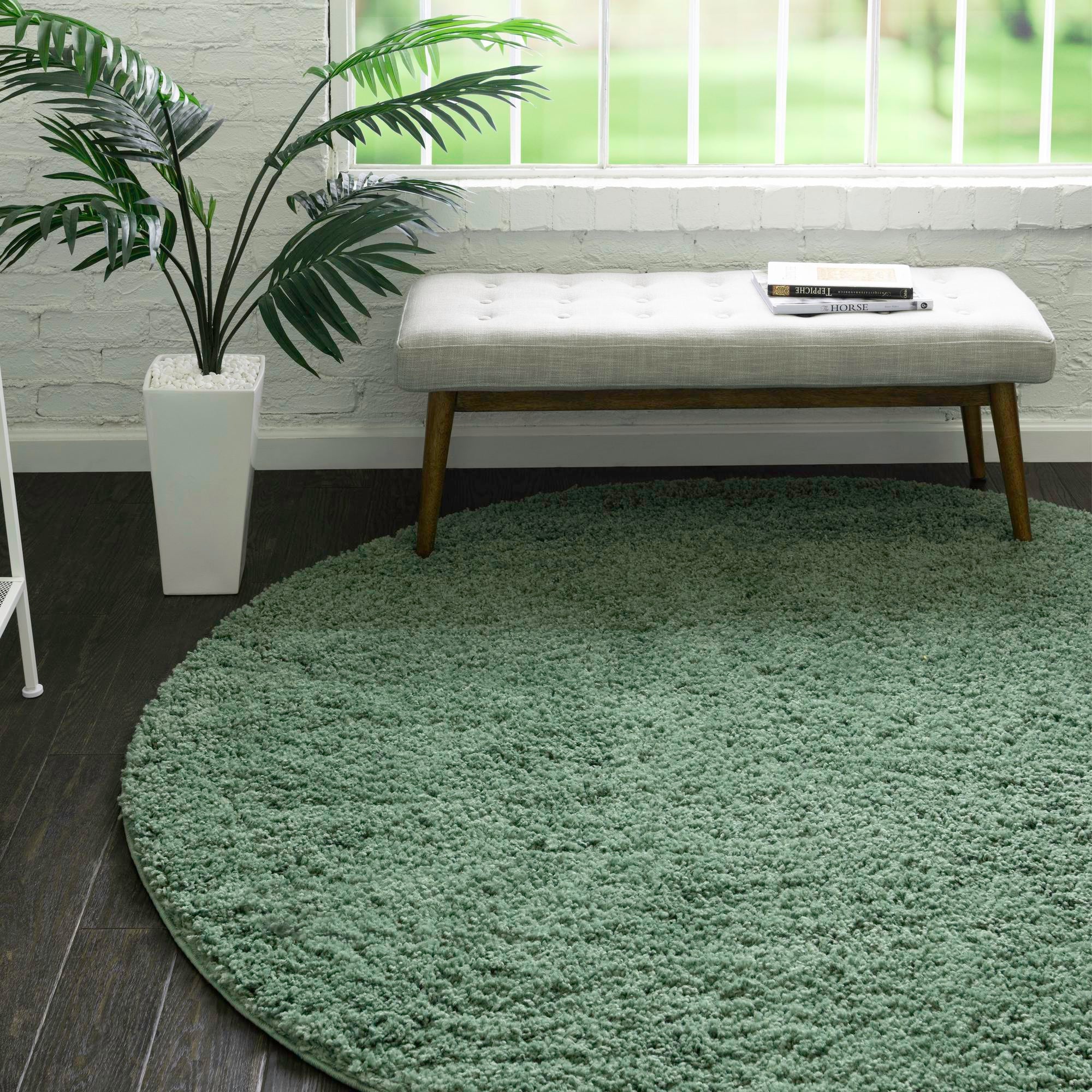 Cozy Comfort Shag Collection Area Rug - Hearthside (Green)