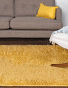 Cozy Comfort Shag Collection Area Rug - Hearthside (Yellow) Rectangle Yellow  lifestyle 2