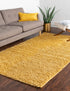 Cozy Comfort Shag Collection Area Rug - Hearthside (Yellow)