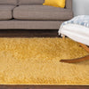 Cozy Comfort Shag Collection Area Rug - Hearthside (Yellow) Rectangle Yellow  lifestyle 10