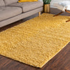 Cozy Comfort Shag Collection Area Rug - Hearthside (Yellow) Rectangle Yellow  lifestyle 12