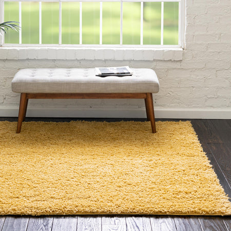 Cozy Comfort Shag Collection Area Rug - Hearthside (Yellow)