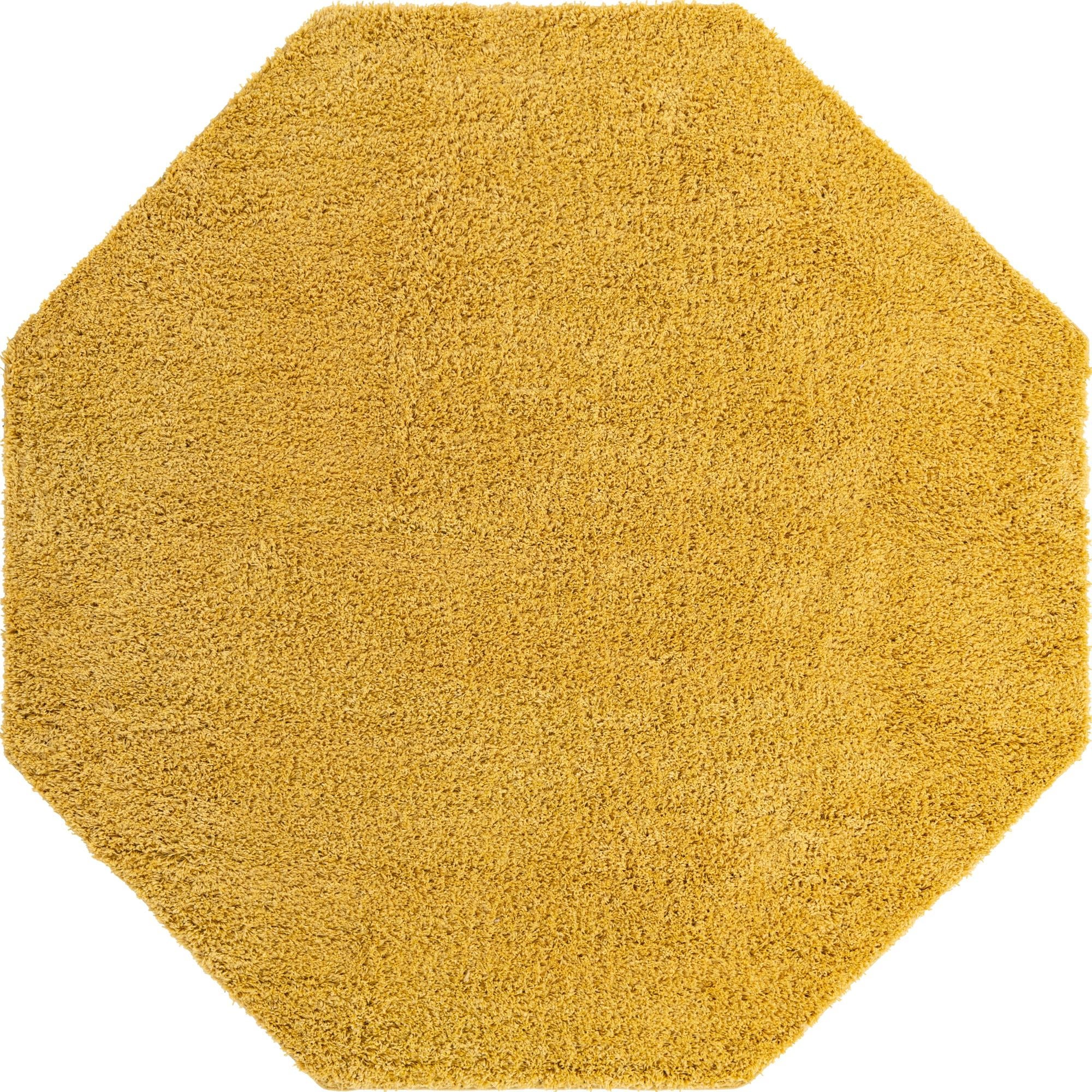 Cozy Comfort Shag Collection Area Rug - Hearthside (Yellow)