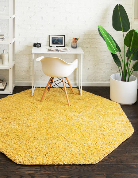 Cozy Comfort Shag Collection Area Rug - Hearthside (Yellow)