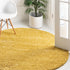 Cozy Comfort Shag Collection Area Rug - Hearthside (Yellow)