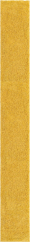 Cozy Comfort Shag Collection Area Rug - Hearthside (Yellow) Runner Yellow  lifestyle 6