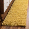 Cozy Comfort Shag Collection Area Rug - Hearthside (Yellow) Runner Yellow  lifestyle 11