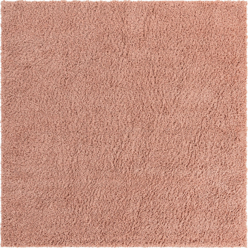 Cozy Comfort Shag Collection Area Rug - Hearthside (Rose Pink) Square Rose Pink  lifestyle 2