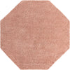 Cozy Comfort Shag Collection Area Rug - Hearthside (Rose Pink) Octagon Rose Pink  lifestyle 4