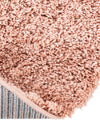 Cozy Comfort Shag Collection Area Rug - Hearthside (Rose Pink) Round Rose Pink  lifestyle 34