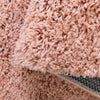 Cozy Comfort Shag Collection Area Rug - Hearthside (Rose Pink) Oval Rose Pink  lifestyle 23