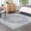 Savannah Series Collection Area Rug - Charleston (French Blue) Square French Blue  lifestyle 77