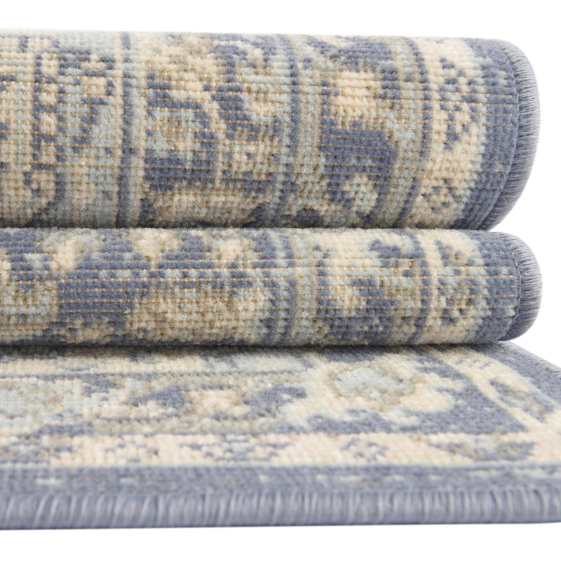 Savannah Series Collection Area Rug - Charleston (French Blue) Rectangle French Blue  lifestyle 13