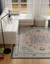 Savannah Series Collection Area Rug - Charleston (Multi) Square Multi  lifestyle 31