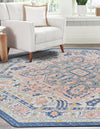 Savannah Series Collection Area Rug - Charleston (Multi) Octagon Multi  lifestyle 36