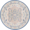 Savannah Series Collection Area Rug - Charleston (Multi) Round Multi  lifestyle 19