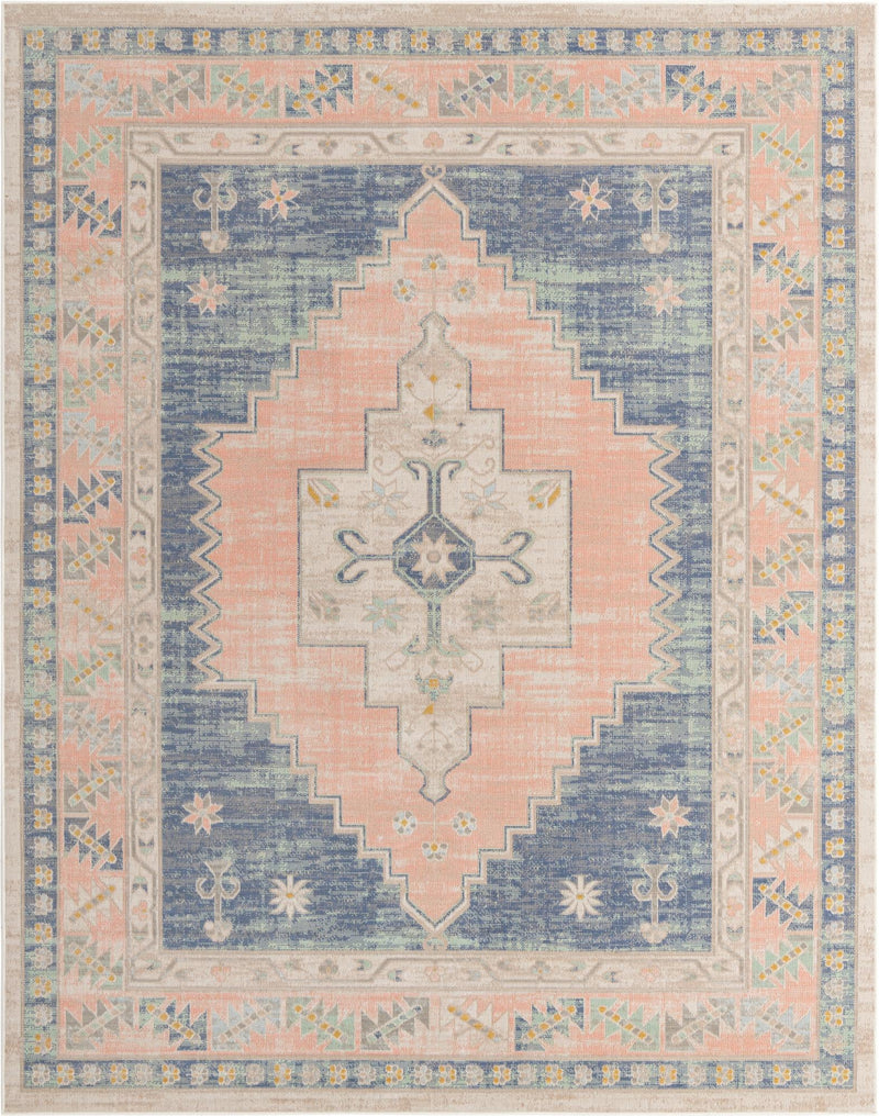 Savannah Series Collection Area Rug -  Augusta (French Blue) Rectangle French Blue Main